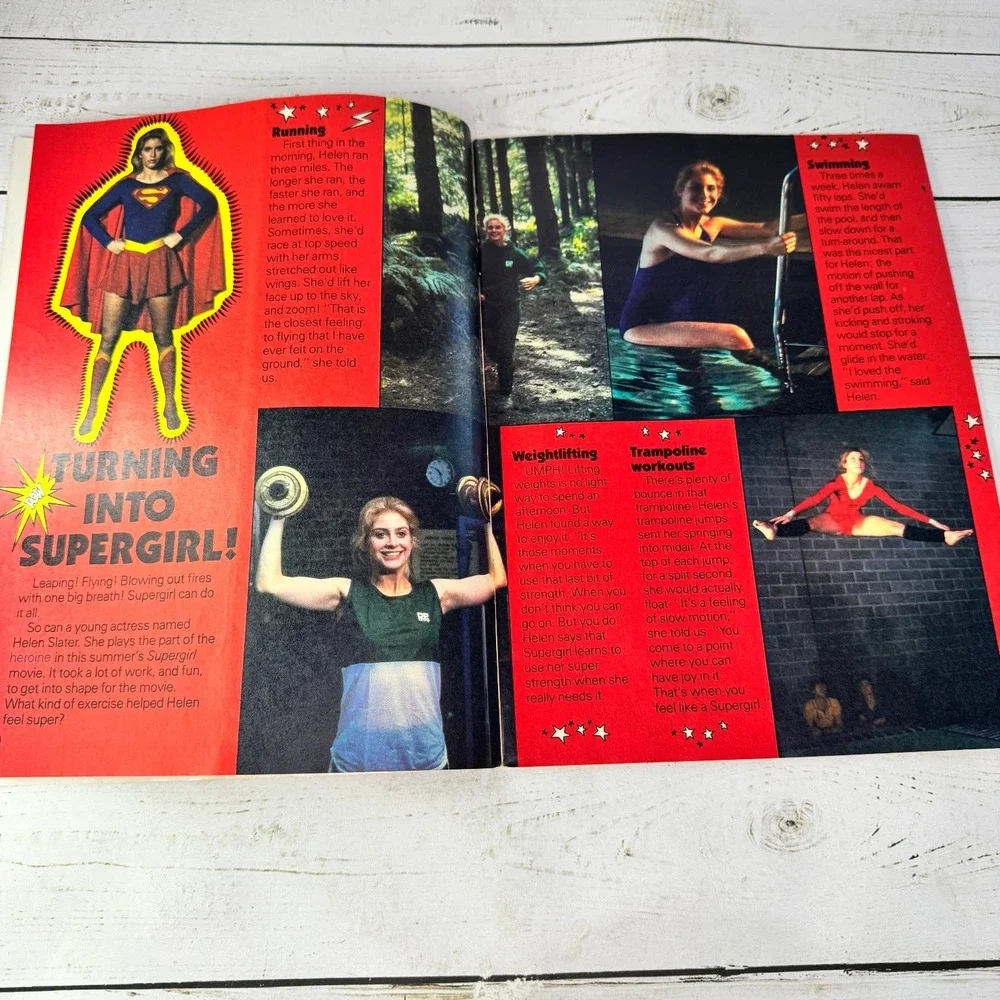The Electric Company Magazine July 1984 Supergirl Helen Slater Olympics CTW